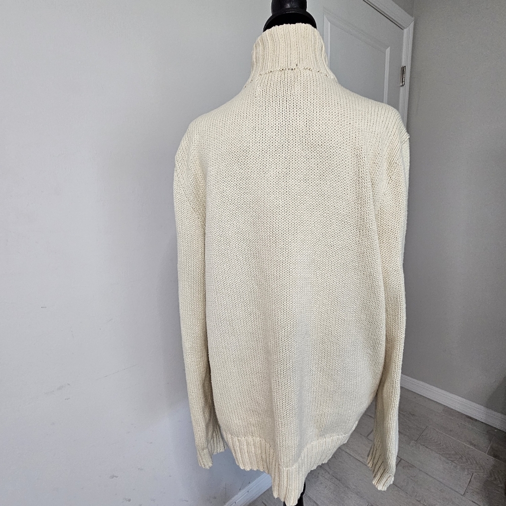 By Design/‎ woman’s/ ivory turtleneck sweater/ L - Picture 3 of 8